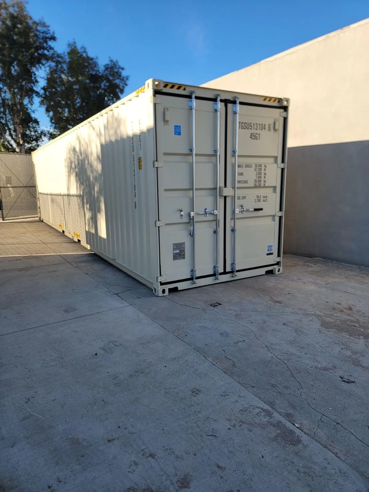 40 ft new high cube, door end