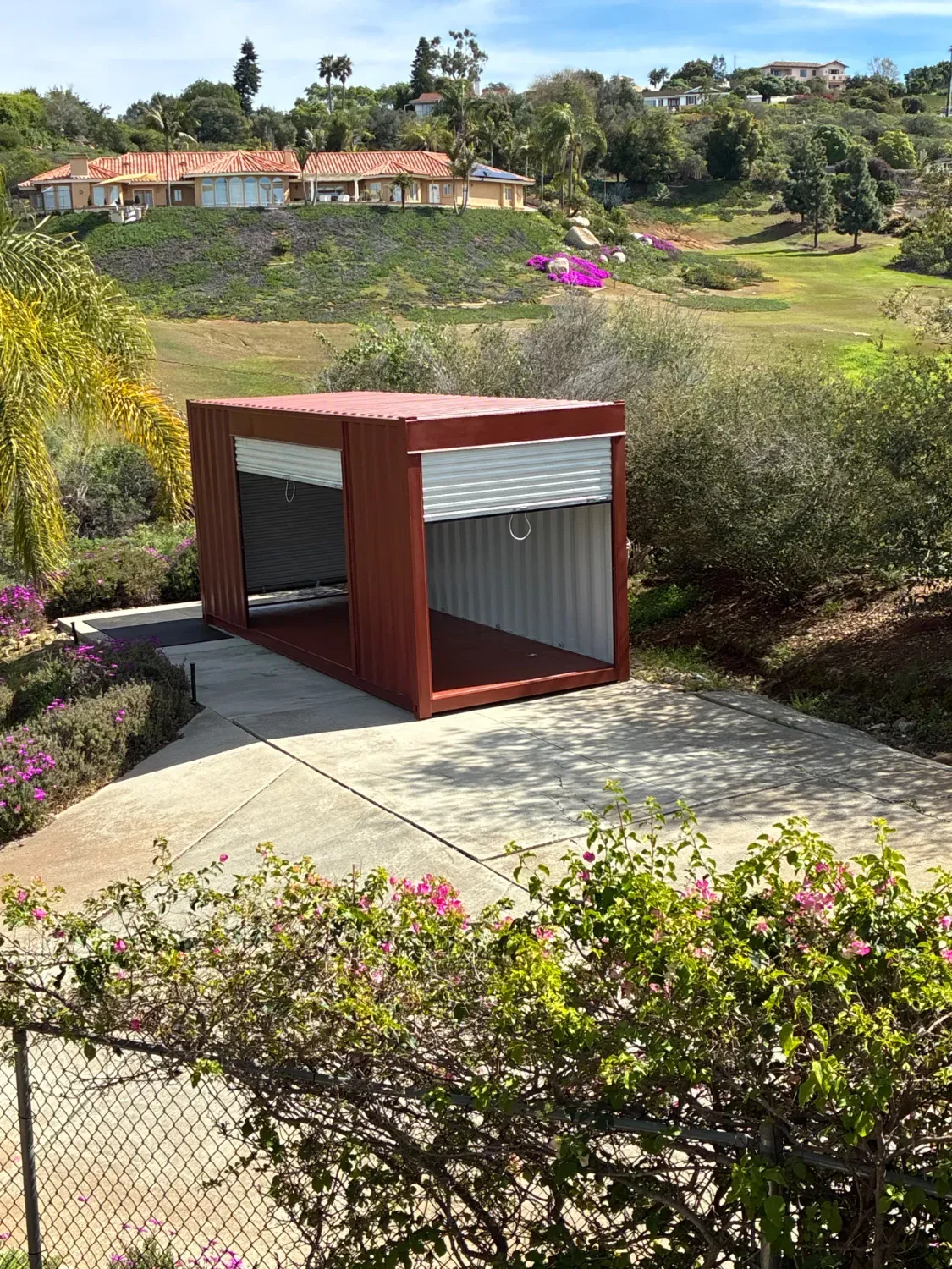 Two side roll-up doors, delivered